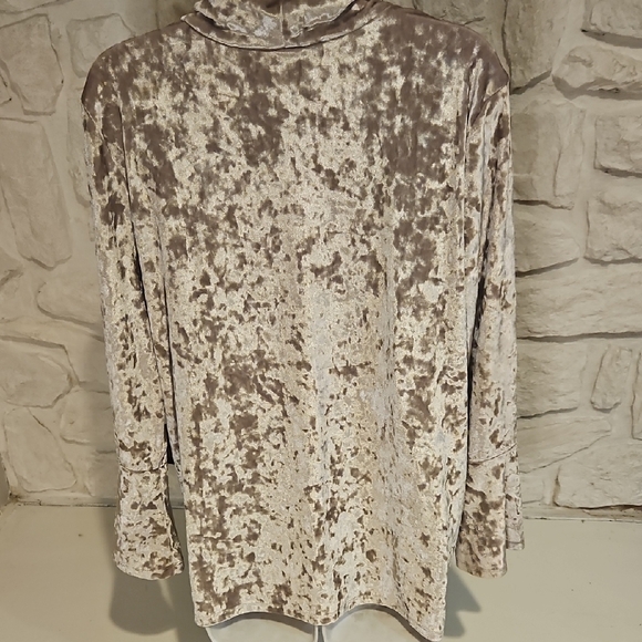 Velvet Ruby Rd. Olive Green Cowl Neck Size M - Picture 5 of 10